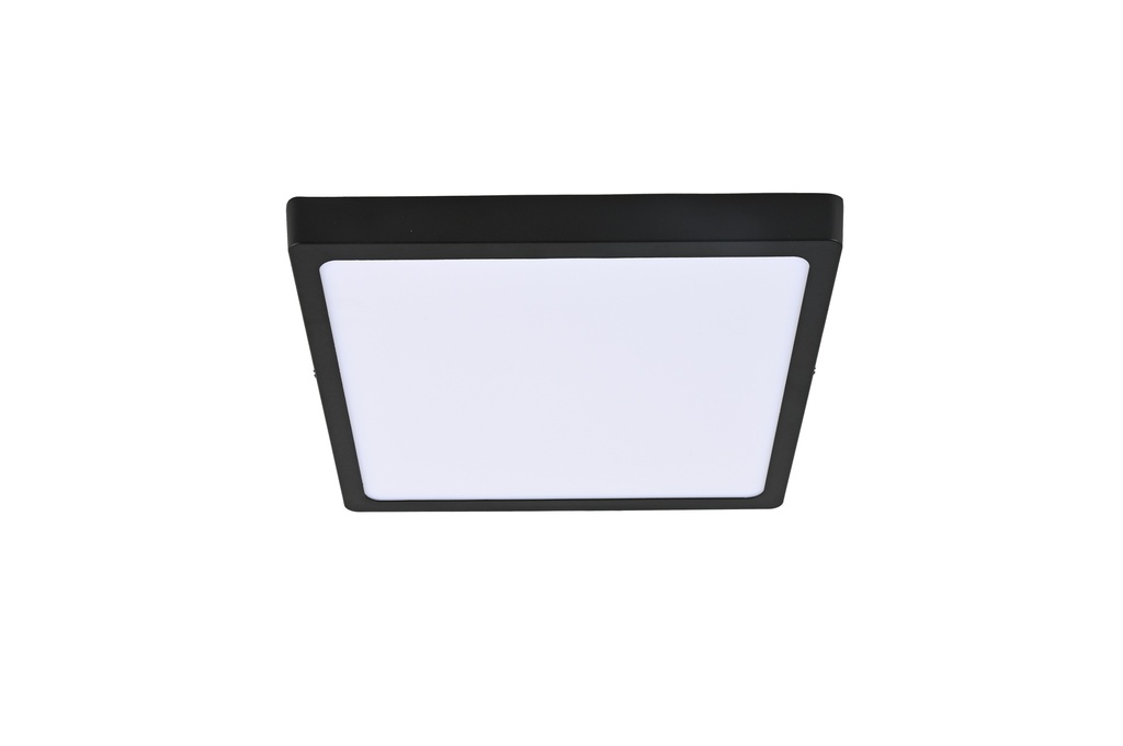 Panel Led Cuadrado Sobreponer Negro 24W 200mmx40mm Luz Blanca Luxlite